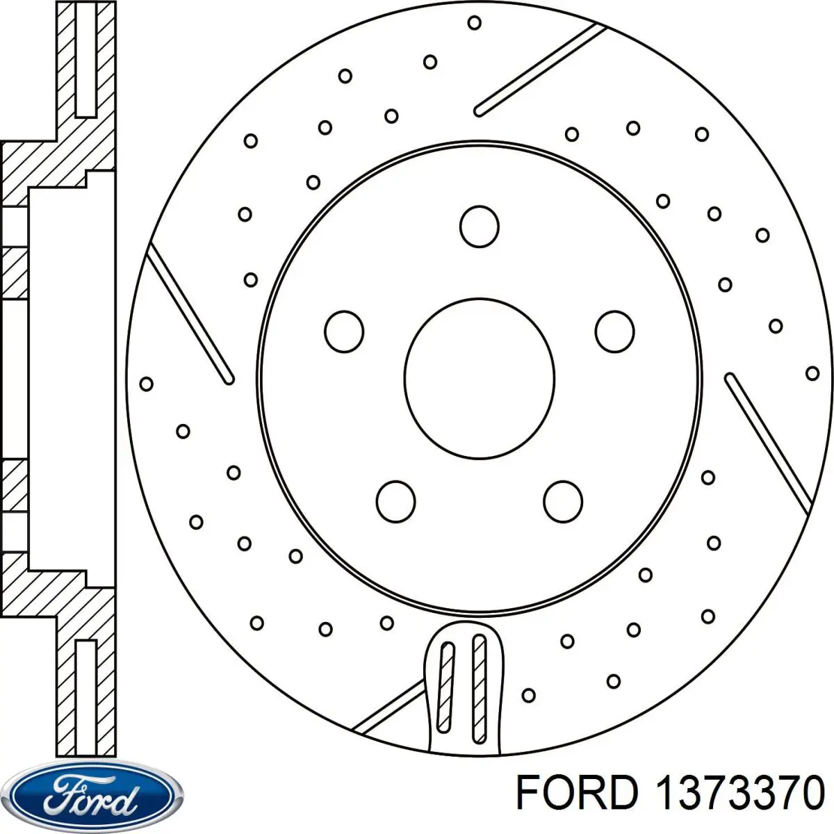 Купити 1373370 Ford Ротор гальмівний