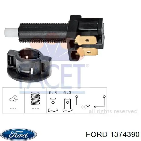 Датчик включення стопсигналу 1374390 Ford