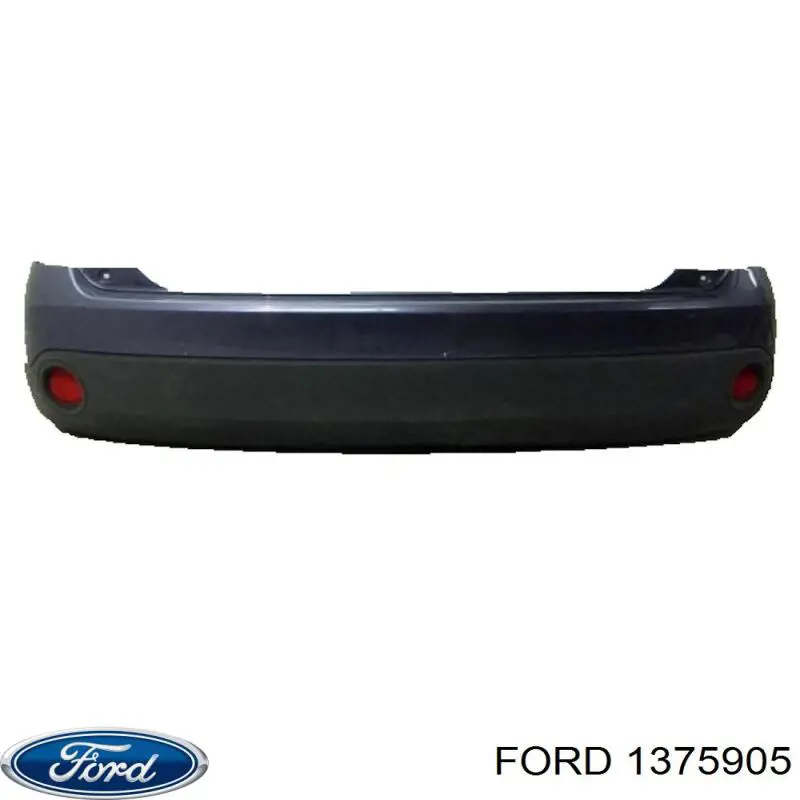 Бампер задній, верхня частина Ford Fiesta 5 (JH, JD) (Форд Фієста)
