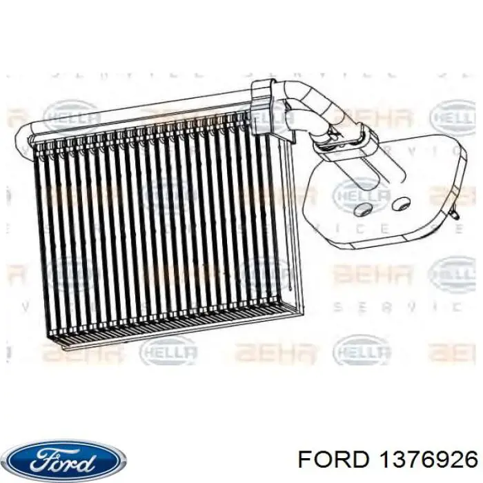 Випаровувач кондиціонера Ford 1376926 ціна, від 64.06 USD