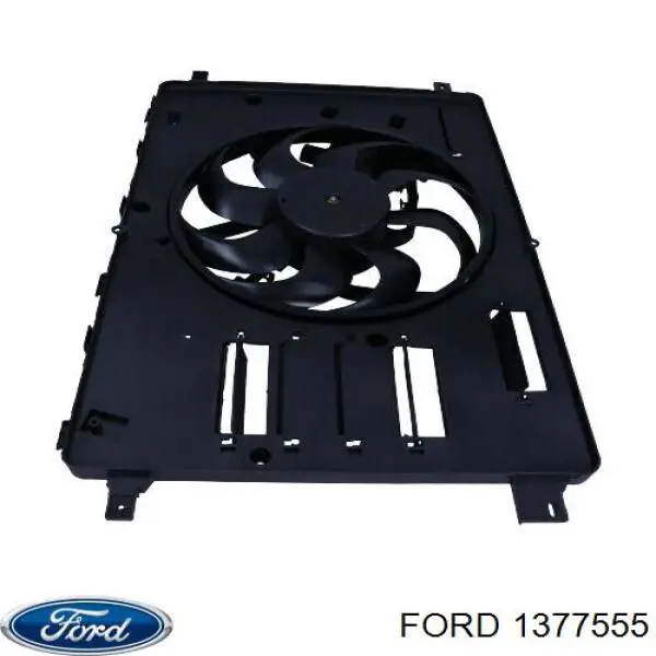 Купити 1377555 Ford Дифузор радіатора охолодження, в зборі з двигуном і крильчаткою