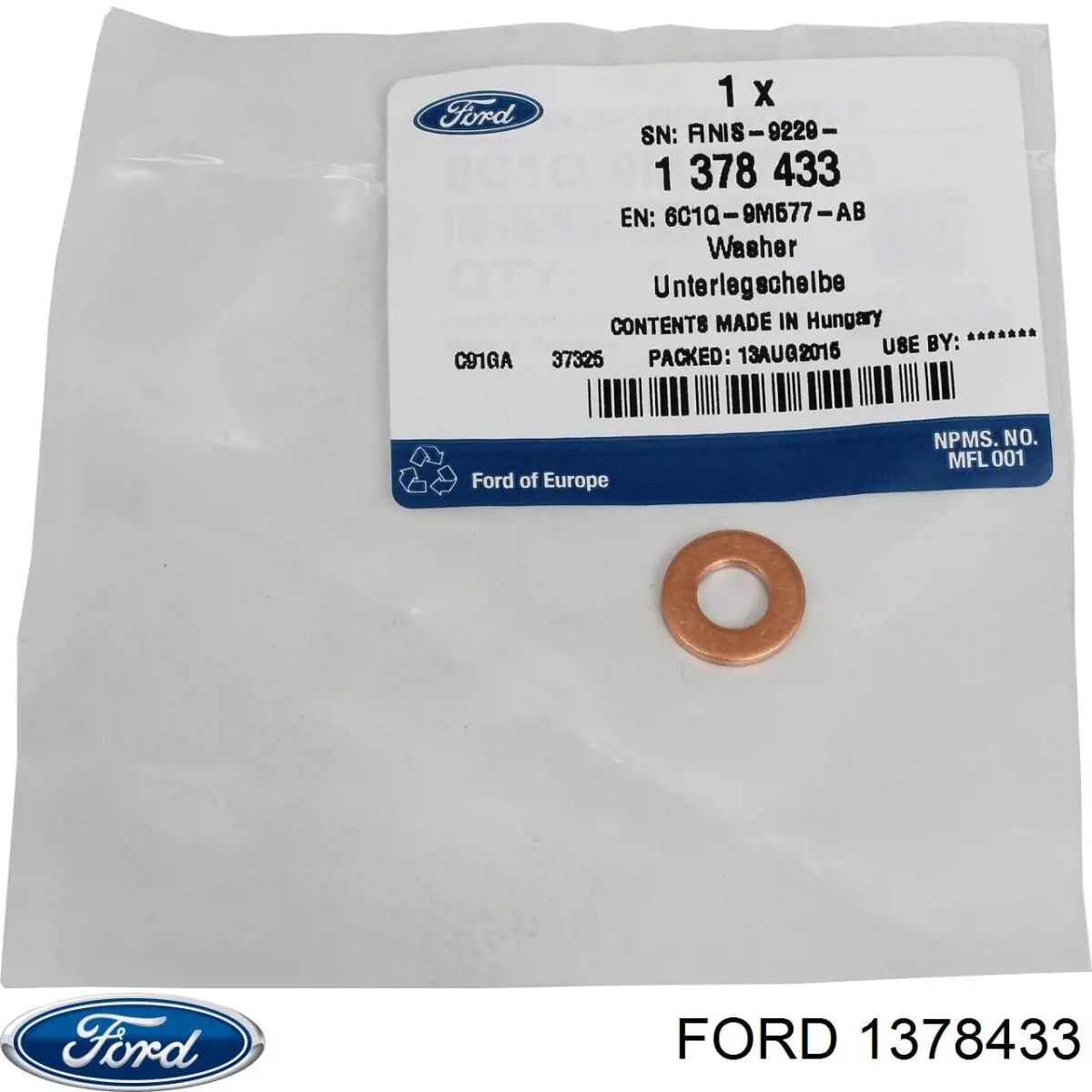Купити 1378433 Ford Кільце форсунки