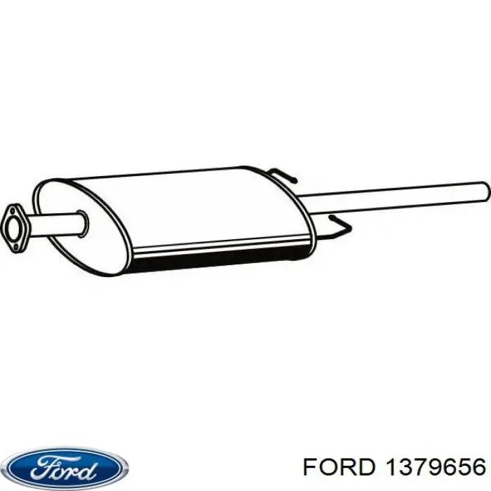 Глушник, передня частина Ford 1379656 ціна, від 45.85 USD