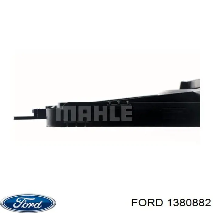 Купити 1380882 Ford Дифузор радіатора охолодження, в зборі з двигуном і крильчаткою