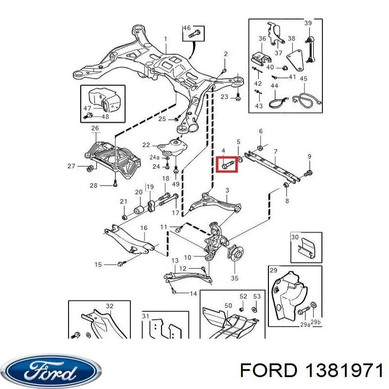 Купити 1381971 Ford Болт/гайка кріплення