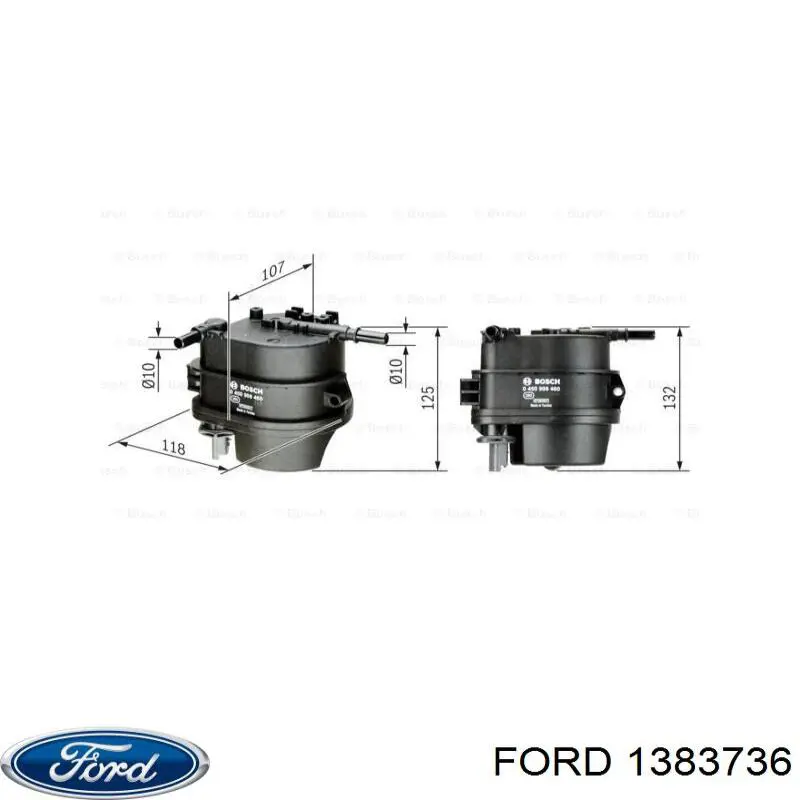 1383736 Ford Фільтр палива