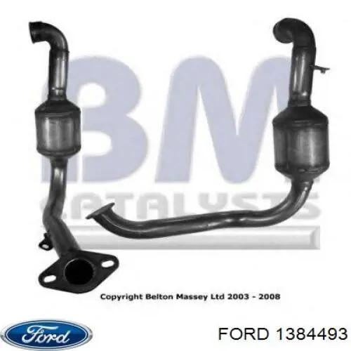 Купити 1384493 Ford Перетворювач відпрацьованих газів
