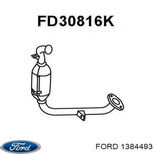 Конвертор-каталізатор (каталітичний нейтралізатор) Ford 1384493 ціна, від 226.46 USD