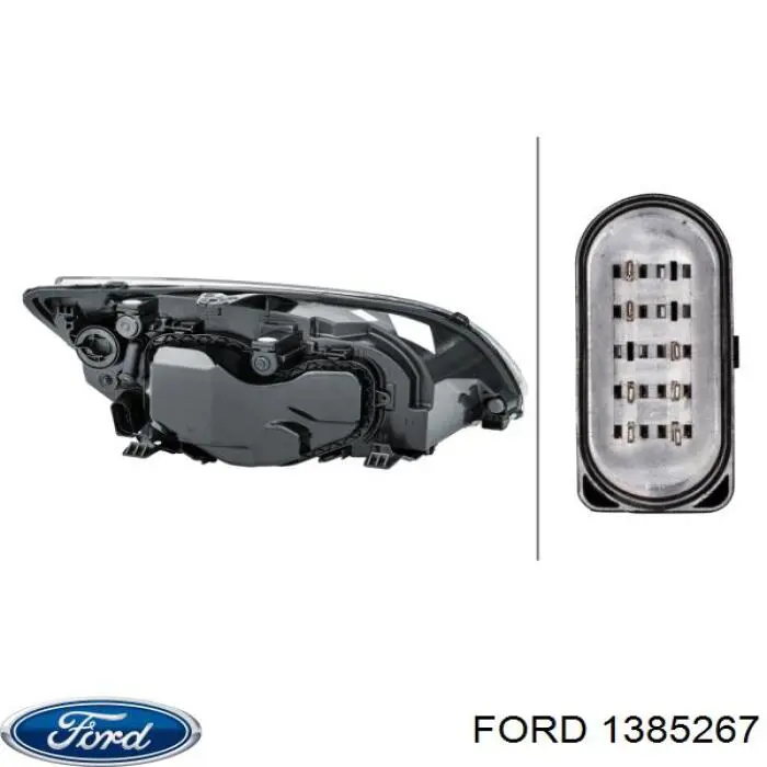 Купити 1329413 Ford Основна фара в зборі ліва