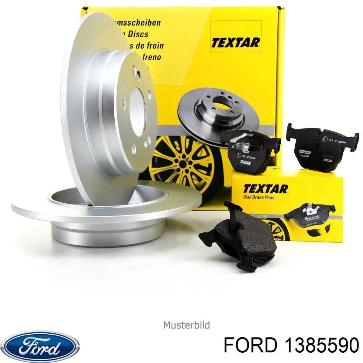 Диск гальмівний задній Ford 1385590