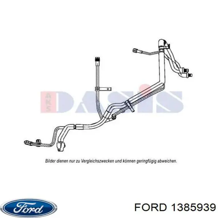 Шланг кондиціонера, від радіатора до випарника Ford 1385939 ціна, від 265.49 USD