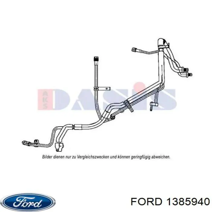 Шланг кондиціонера, від радіатора до випарника Ford 1385940 ціна, від 250.47 USD