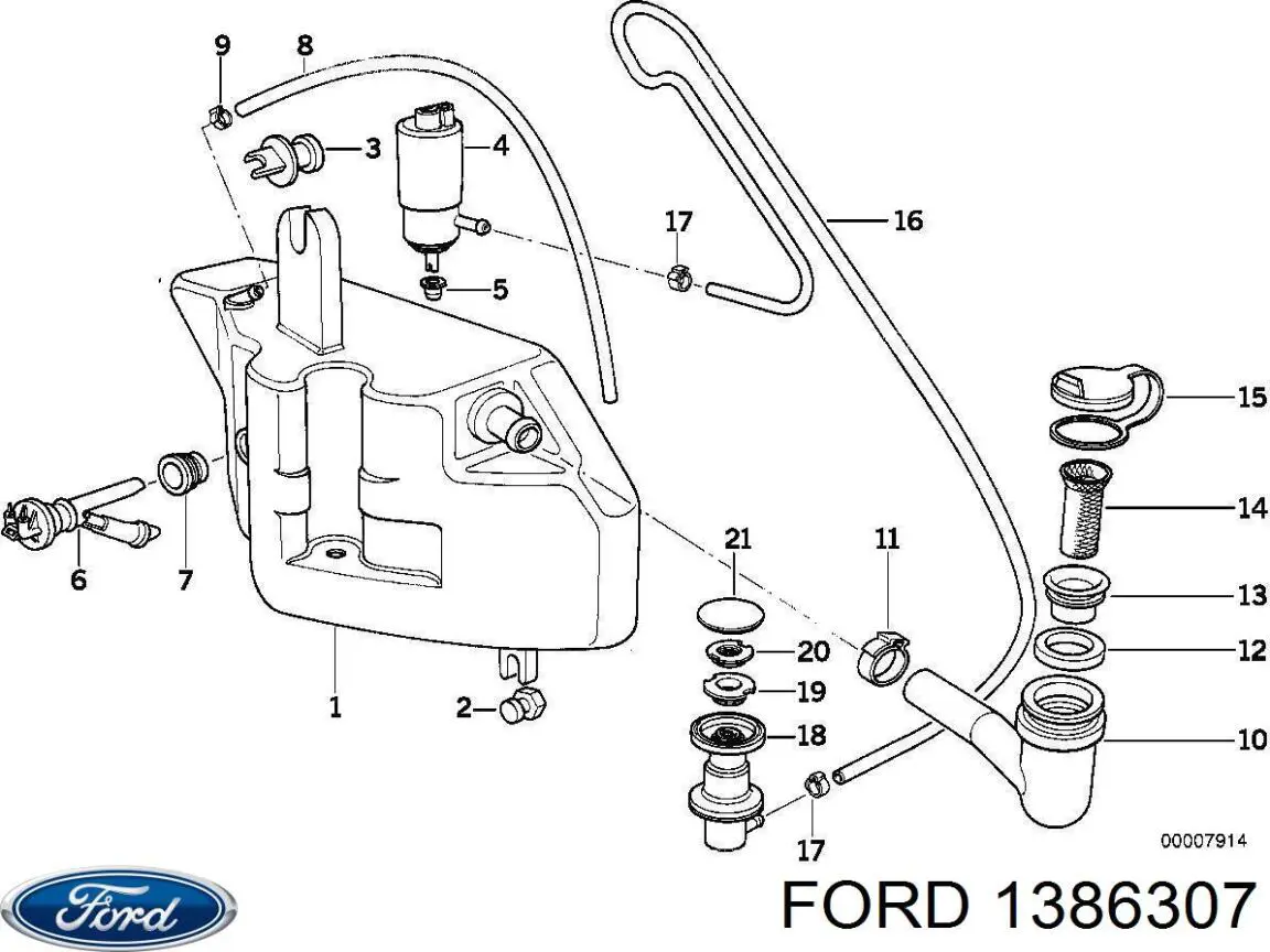 Ліва подушка двигуна Ford 1386307 ціна, від 41.99 USD