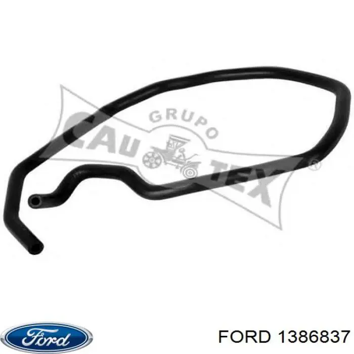 1386837 Ford Шланг розширювального бачка, нижній