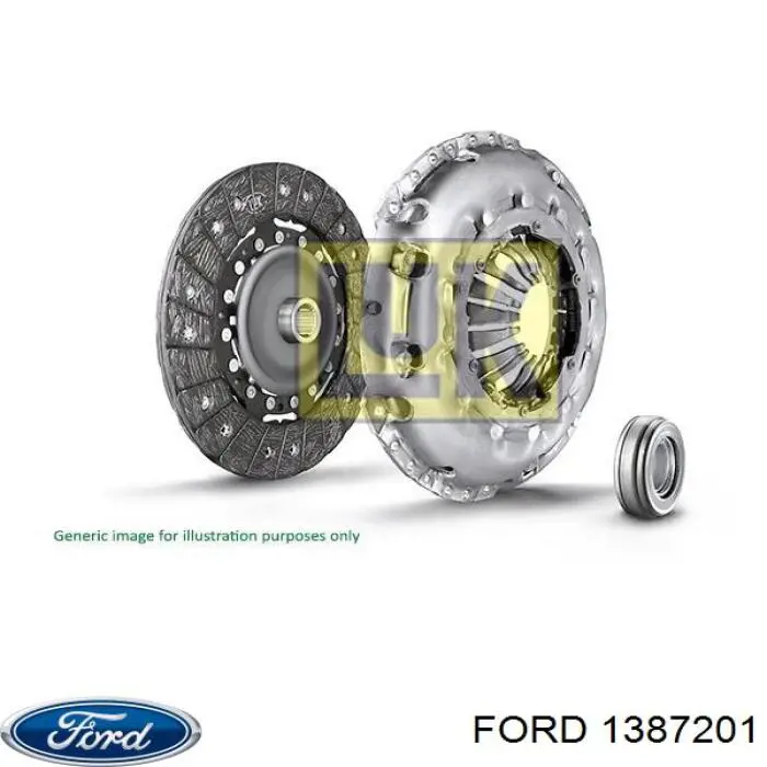 Комплект зчеплення (3 частини) 1387201 Ford