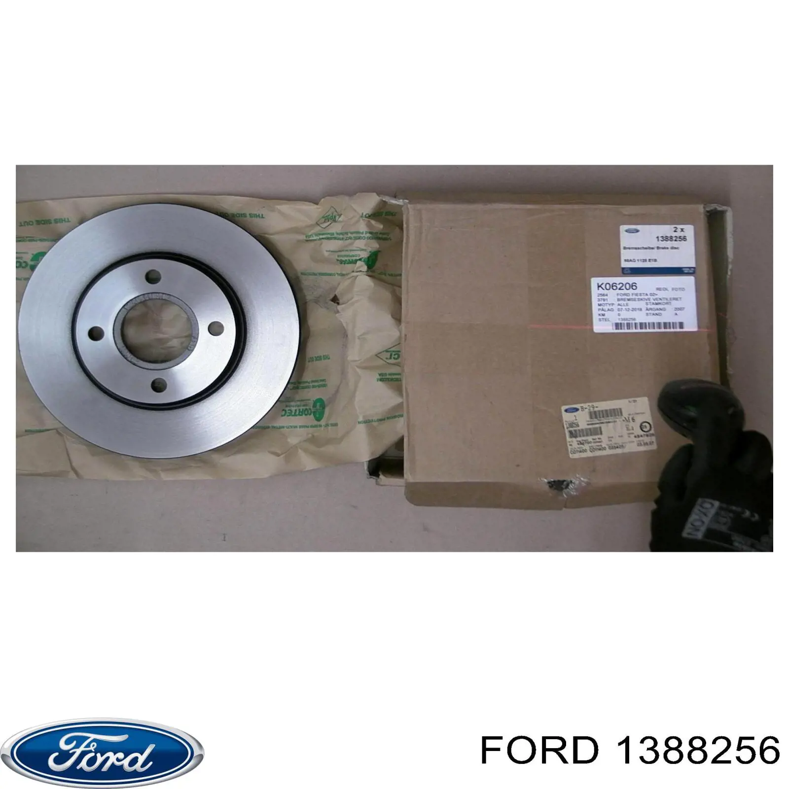 Диск гальмівний передній Ford 1388256