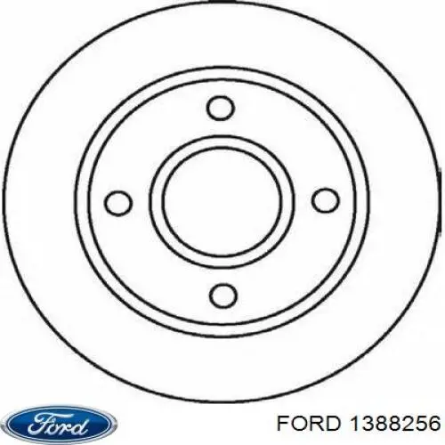 1388256 Ford диск гальмівний передній