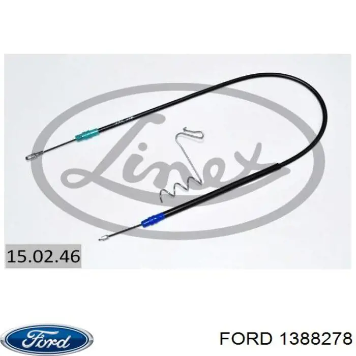 Купити 1388278 Ford Трос ручного гальма задній, правий