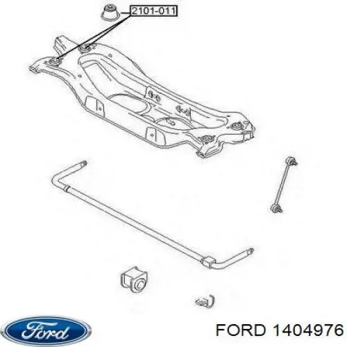 Сайлентблок задньої балки/підрамника 1404976 Ford