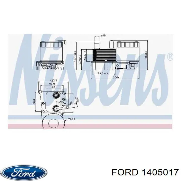 Корпус масляного фільтра Ford 1405017 ціна, від 25.08 USD
