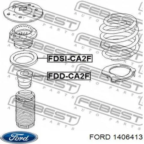 Купити 1406413 Ford Буфер-відбійник амортизатора переднього + пильовик
