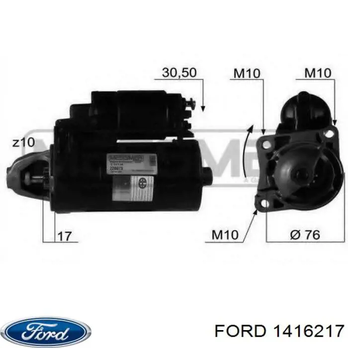 Купити 1416217 Ford Стартер