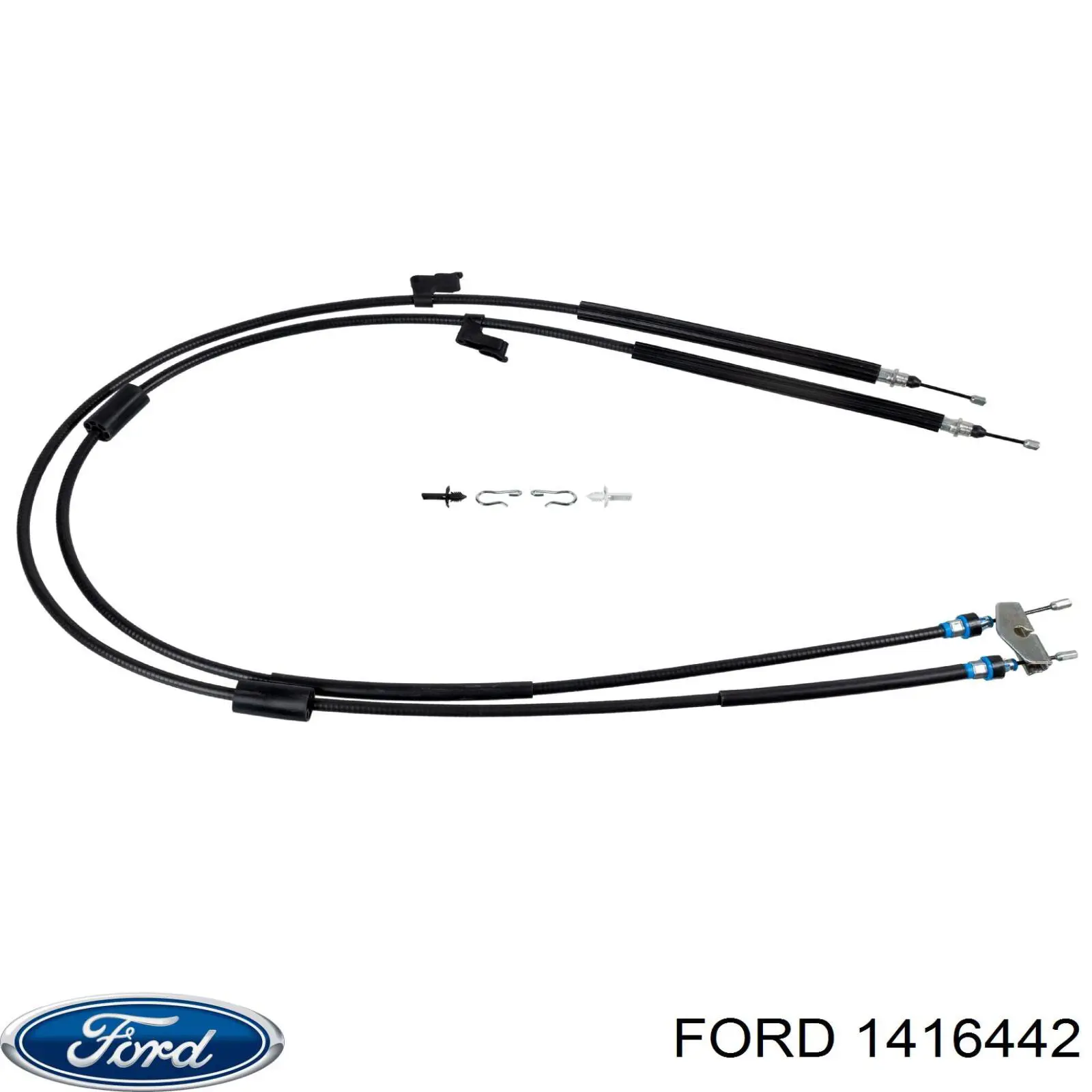 Трос ручного гальма задній, правий/лівий Ford 1416442 ціна, від 28.41 USD