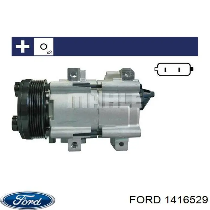 Компресор системи кондиціювання Ford 7034440 ціна, від 112.61 USD