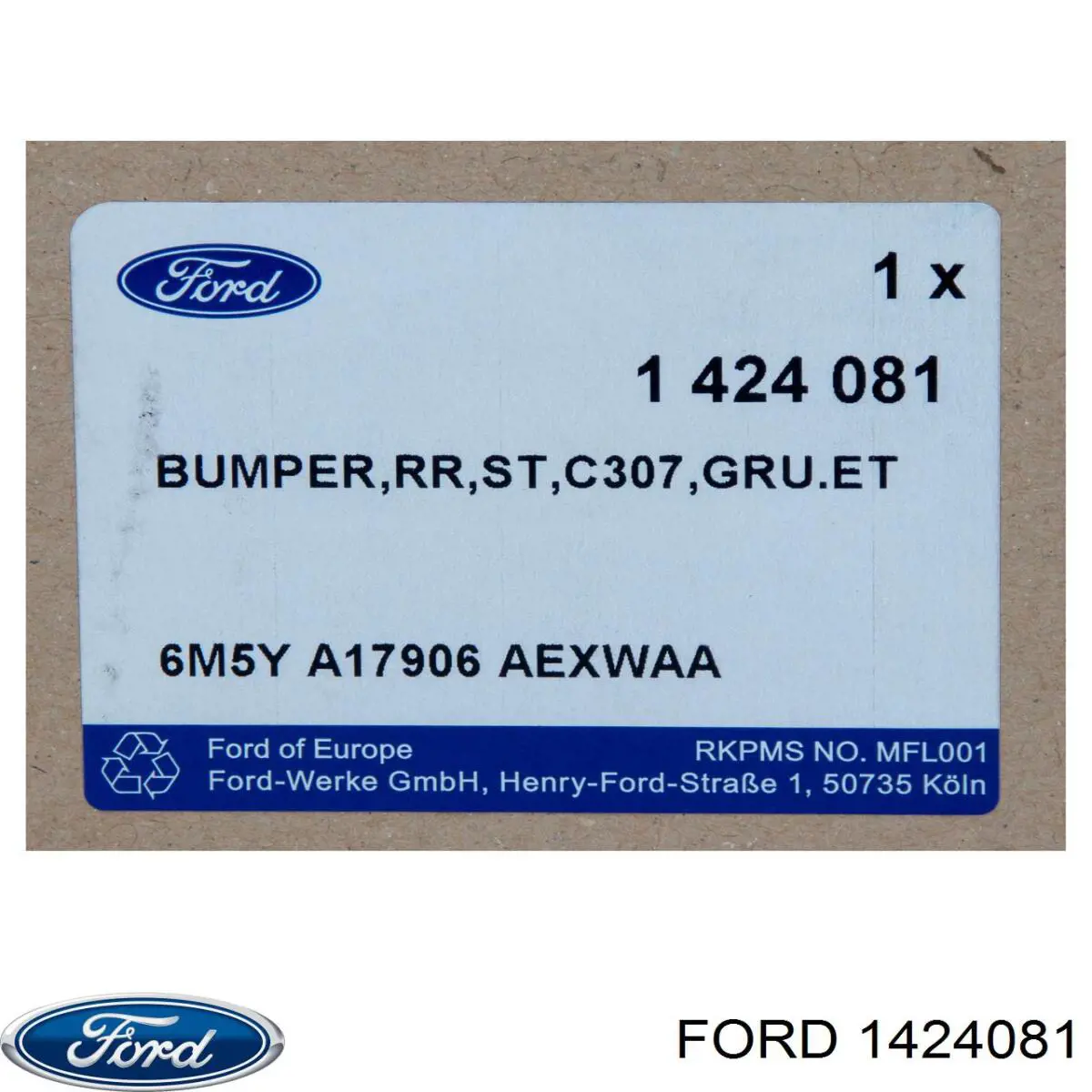 Кожух бампера заднього Ford 1424081 ціна, від 84.75 USD
