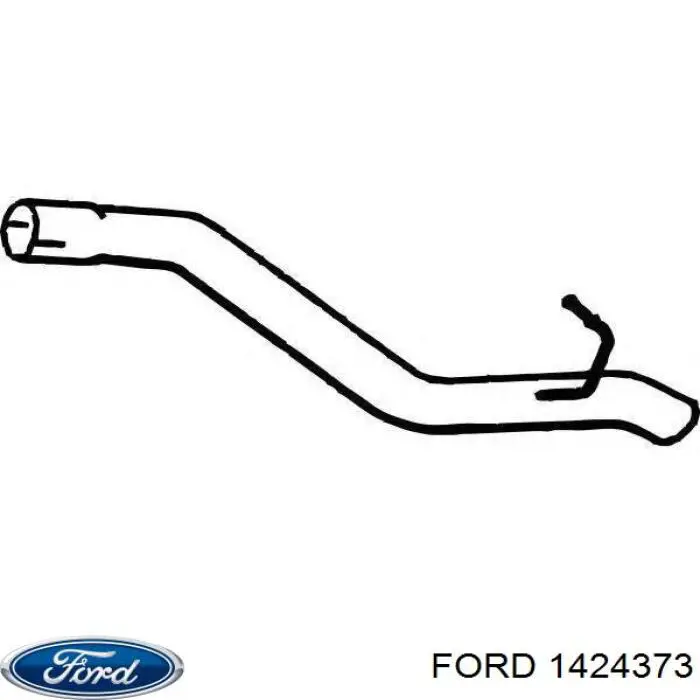 Купити 1424373 Ford Глушник вихлопних газів кінцевий