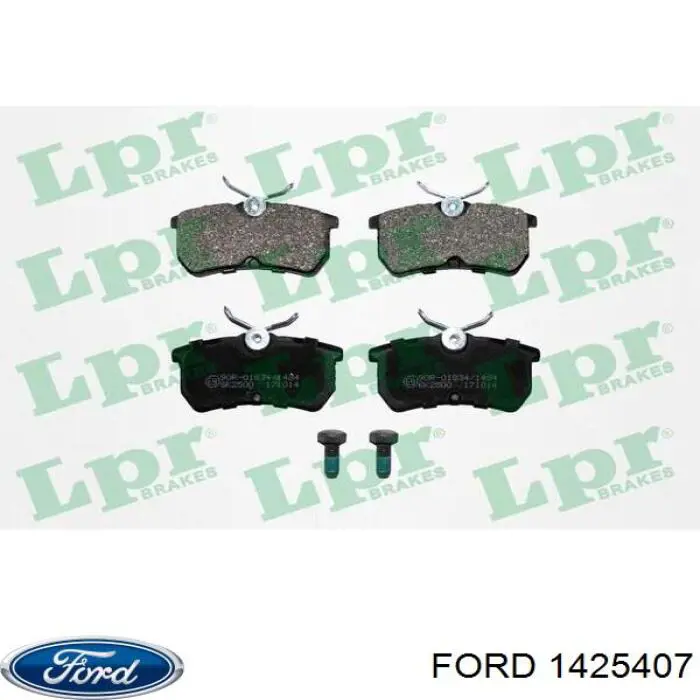 Задні гальмівні колодки 1425407 Ford