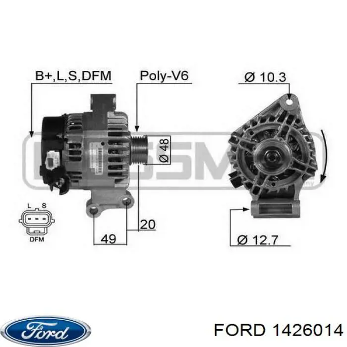 1426014 Ford генератор
