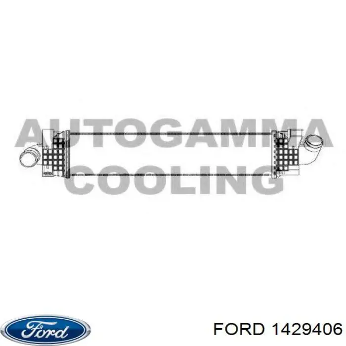 1429406 Ford радіатор интеркуллера