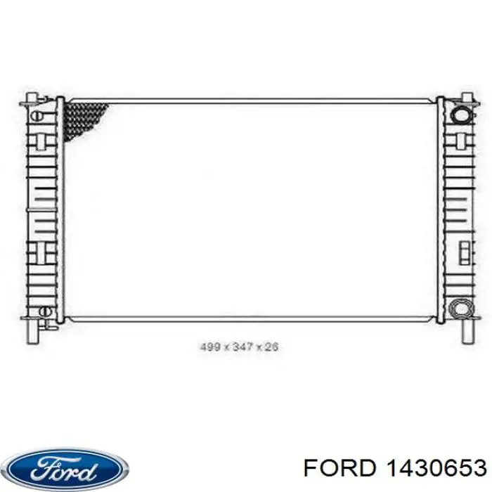 Купити 1430653 Ford Радіатор двигуна