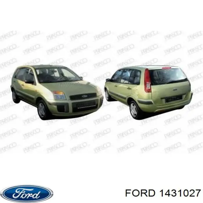 1431027 Ford Молдинг бампера заднього, правий