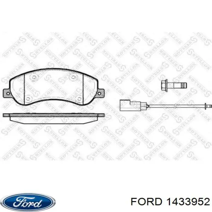 Передні тормозні колодки 1433952 Ford