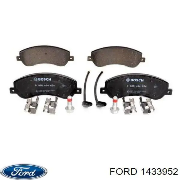 Купити 1433952 Ford Колодки гальмівні передні, дискові