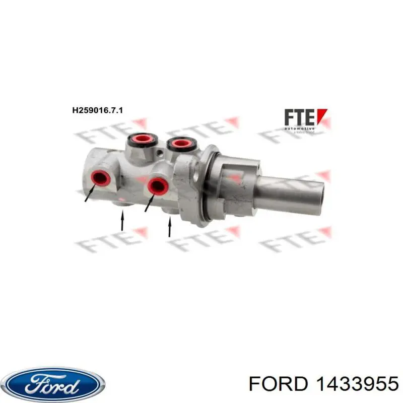 Циліндр головний гальма (Гідротормоз) Ford 1383528 ціна, від 31.07 USD