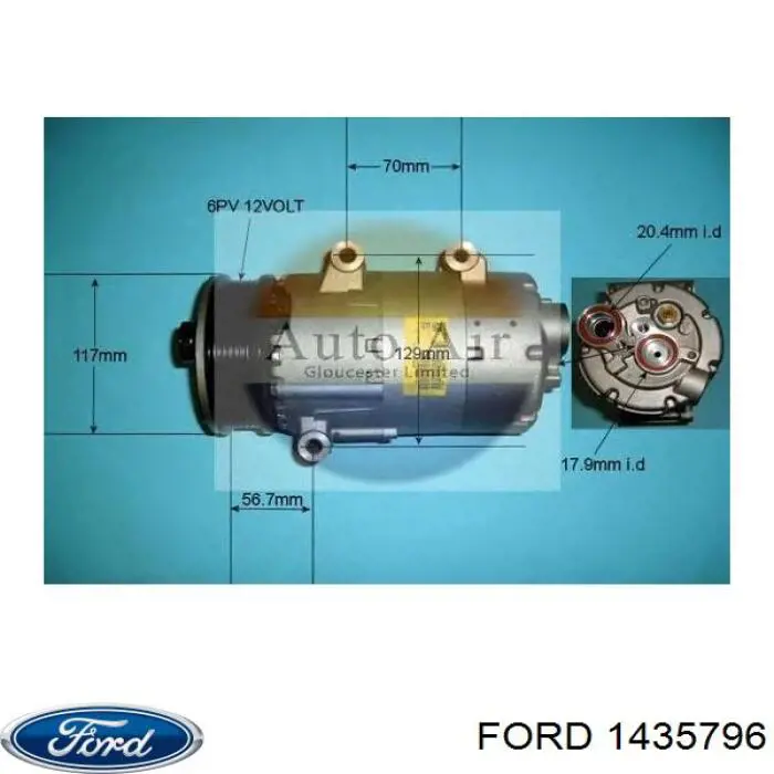 1435796 Ford компресор кондиціонера