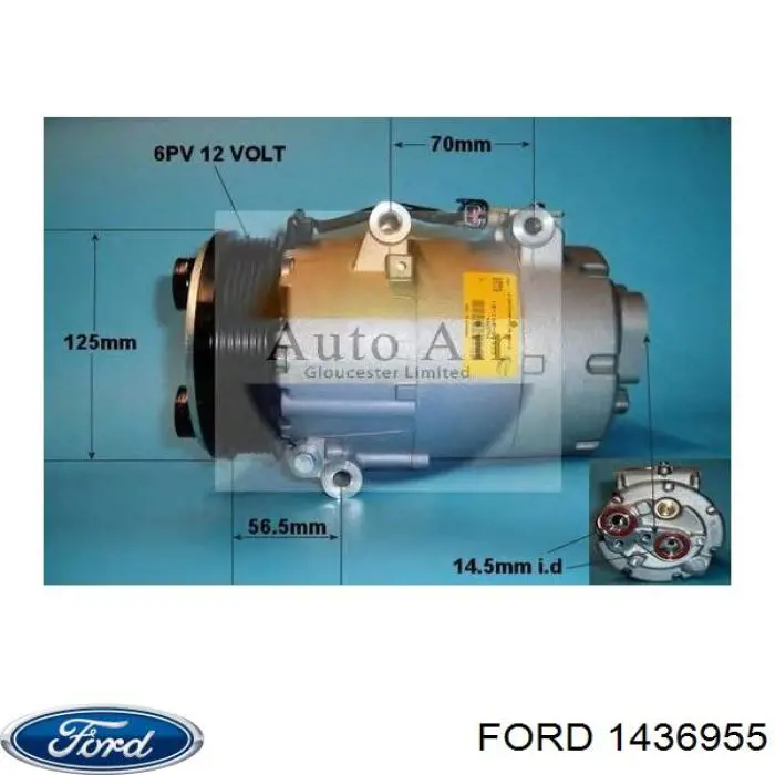 Компресор кондиціонера 1436955 Ford