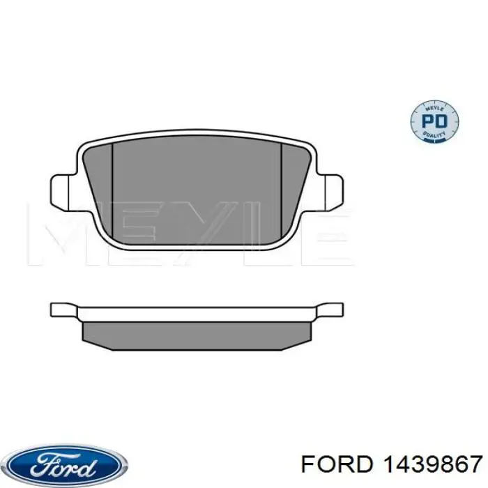 Купити 1439867 Ford Задні колодки