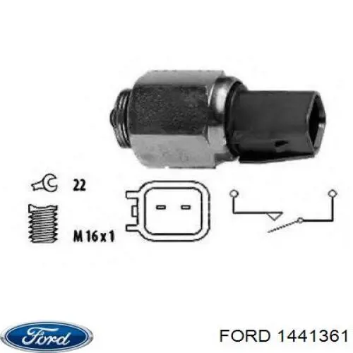 1441361 Ford датчик включення ліхтарів заднього ходу