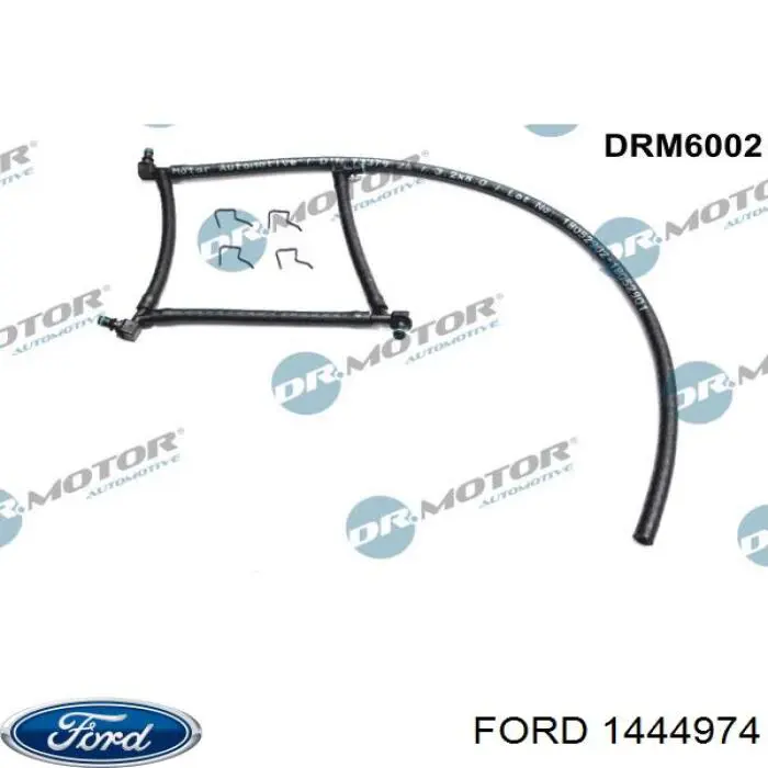 1444974 Ford Трубка паливна, зворотня від форсунок