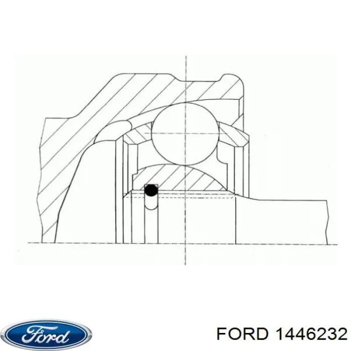 ШРУС зовнішній передній 1446232 Ford