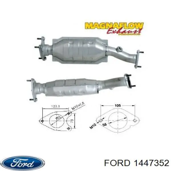1120564 Ford Каталітичний нейтралізатор відпрацьованих газів