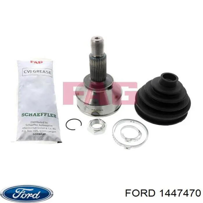 1447470 Ford Привід передній правий
