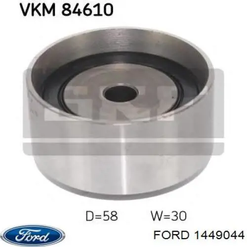 1449044 Ford Паразитний провідний ролик
