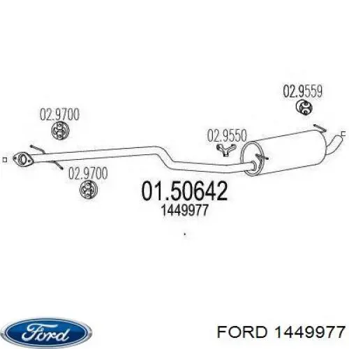 Глушник Ford 1449977 ціна, від 77.21 USD