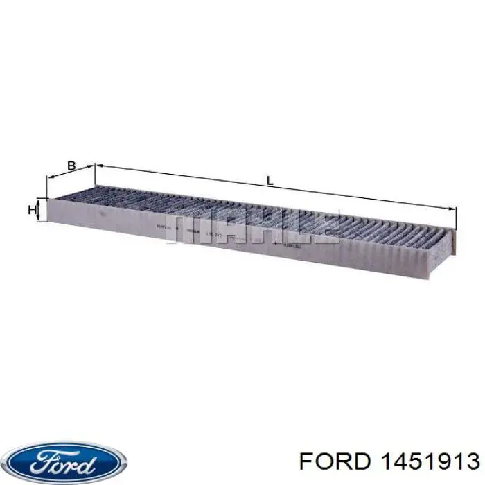 Фільтр повітряний обігрівача Ford 1451913 ціна, від 13.24 USD