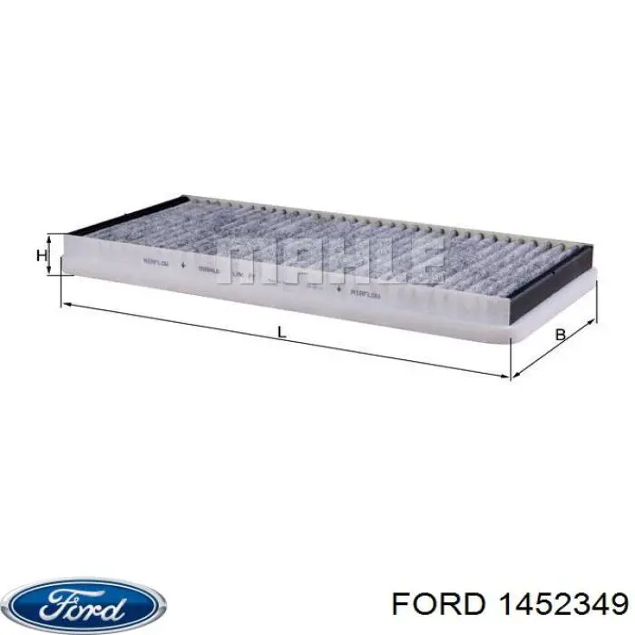 Фільтр повітряний обігрівача Ford 1452349 ціна, від 12.18 USD